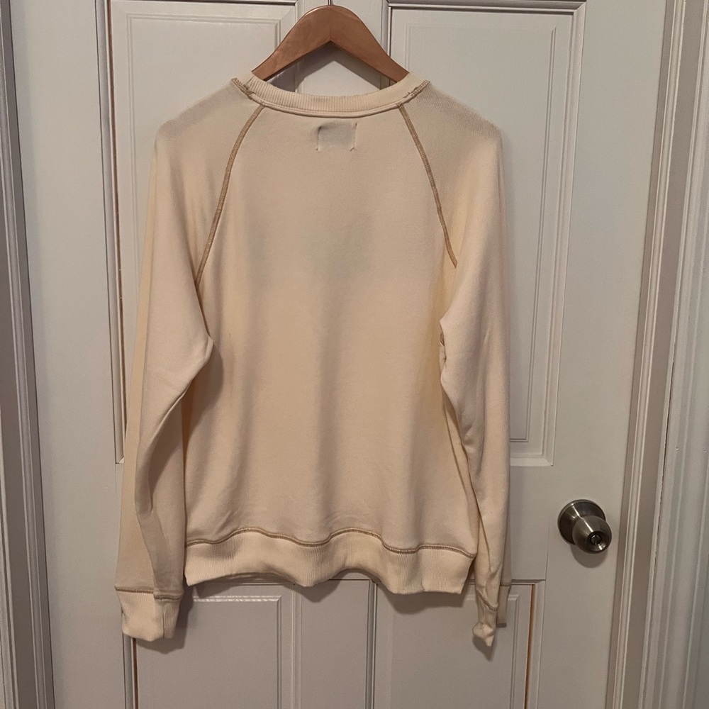 American Eagle Cream Sweatshirt with Maine Print - Picture 5 of 8